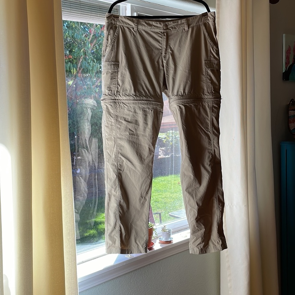 The North Face khaki hiking pants - sz 16